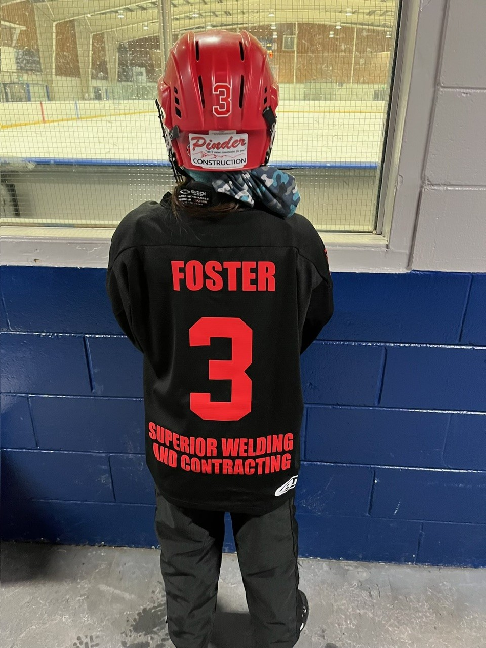 A hockey player sponsored by SWC